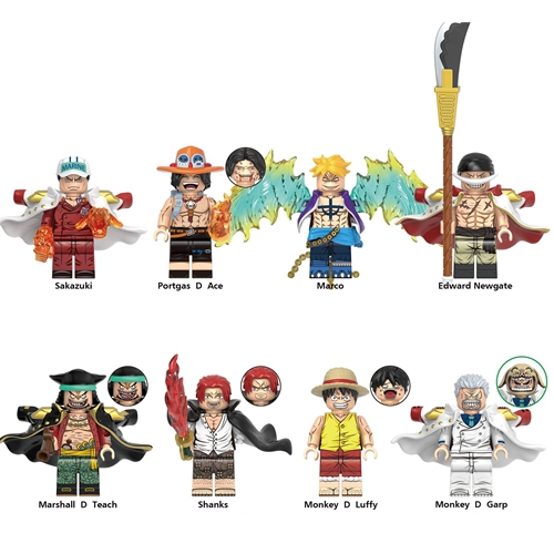Luffy Zorro Sanji Sabo Nico Tony Building Blocks Japan Anime Bricks