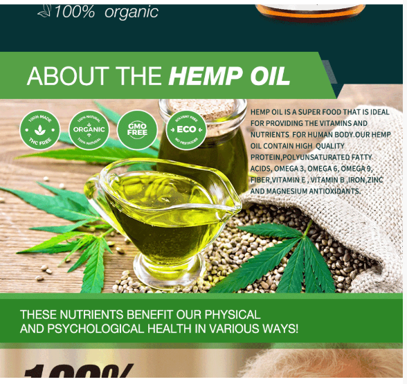 2000mg Hemp Oil - Natural Organic Hemp Seed Extract 30 ml