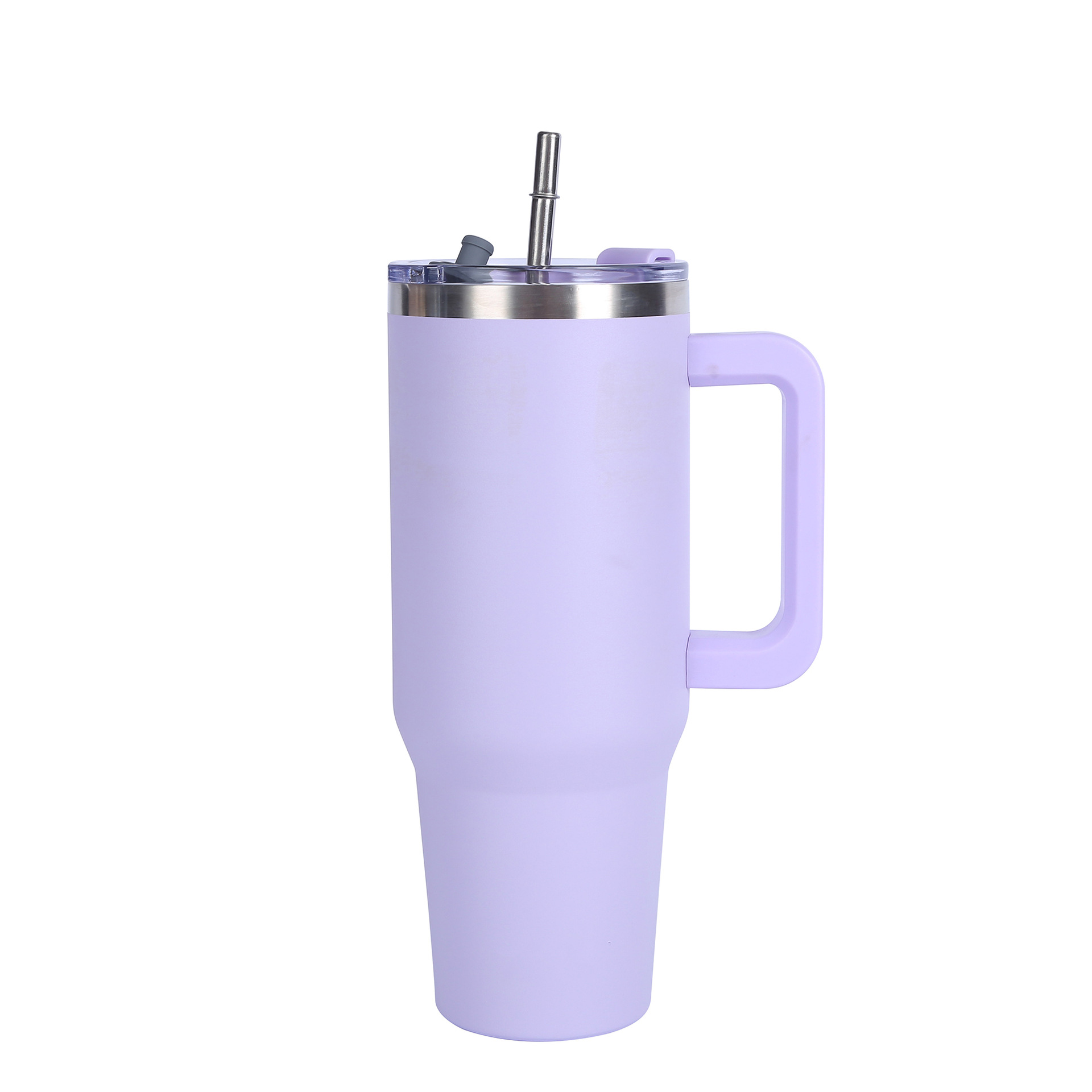 (Sky blue) 40oz Stainless Steel Water Bottle Office Home Thermal Mug Insulated Mug With Handle And Straw Large Capacity Gift Pack