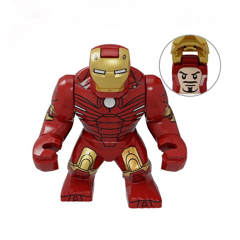 (Style I) Minifigures Marvel Avengers Superhero Spider Man Crocodile Man Iron Man Block Assembly Toy Children DIY Gift