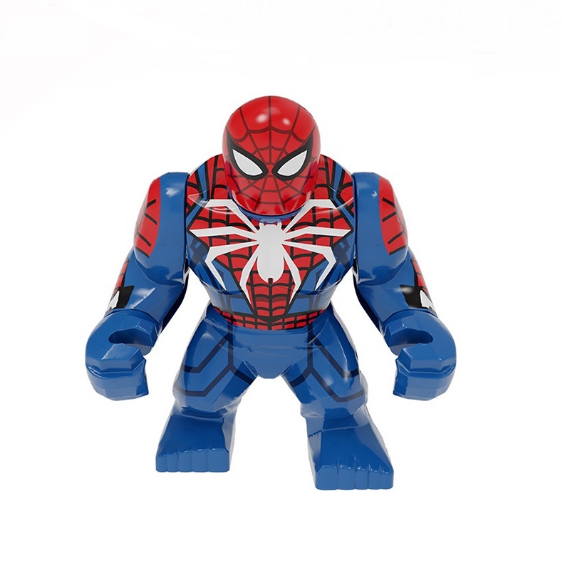 (Style I) Minifigures Marvel Avengers Superhero Spider Man Crocodile Man Iron Man Block Assembly Toy Children DIY Gift