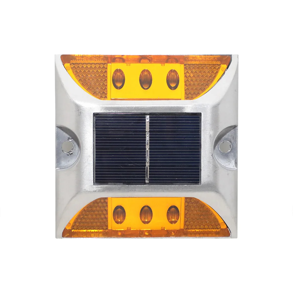 Popular Square High Brightness Ip68 Flashing or Always-on Traffic Marker Light Reflective Aluminum Led Cat Eye Solar Road Stud