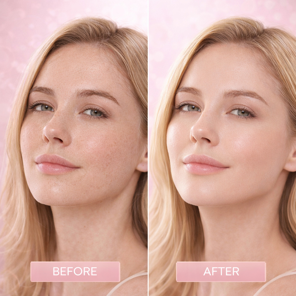 Salmon Pink Collagen Foam Essence For Skin Firming Hydrating And Brightening Daily Facial Treatment 100ml