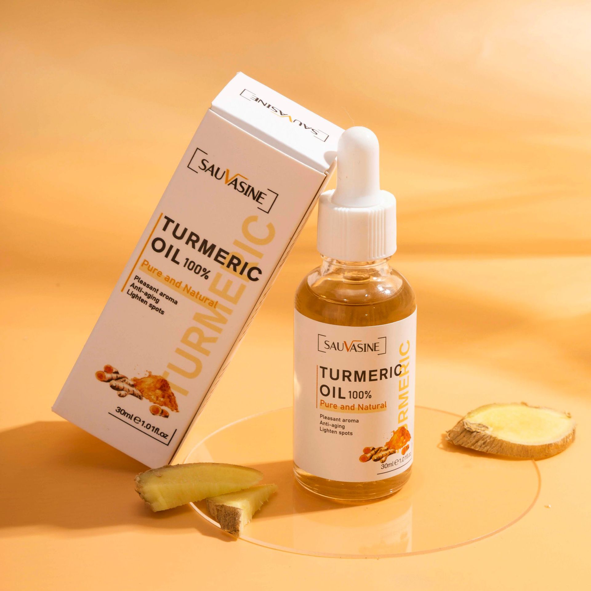 Turmeric Oil Face Essence Moisturizing Nourishing Anti Aging For Dry Skin Daily Skincare Treatment 30ml