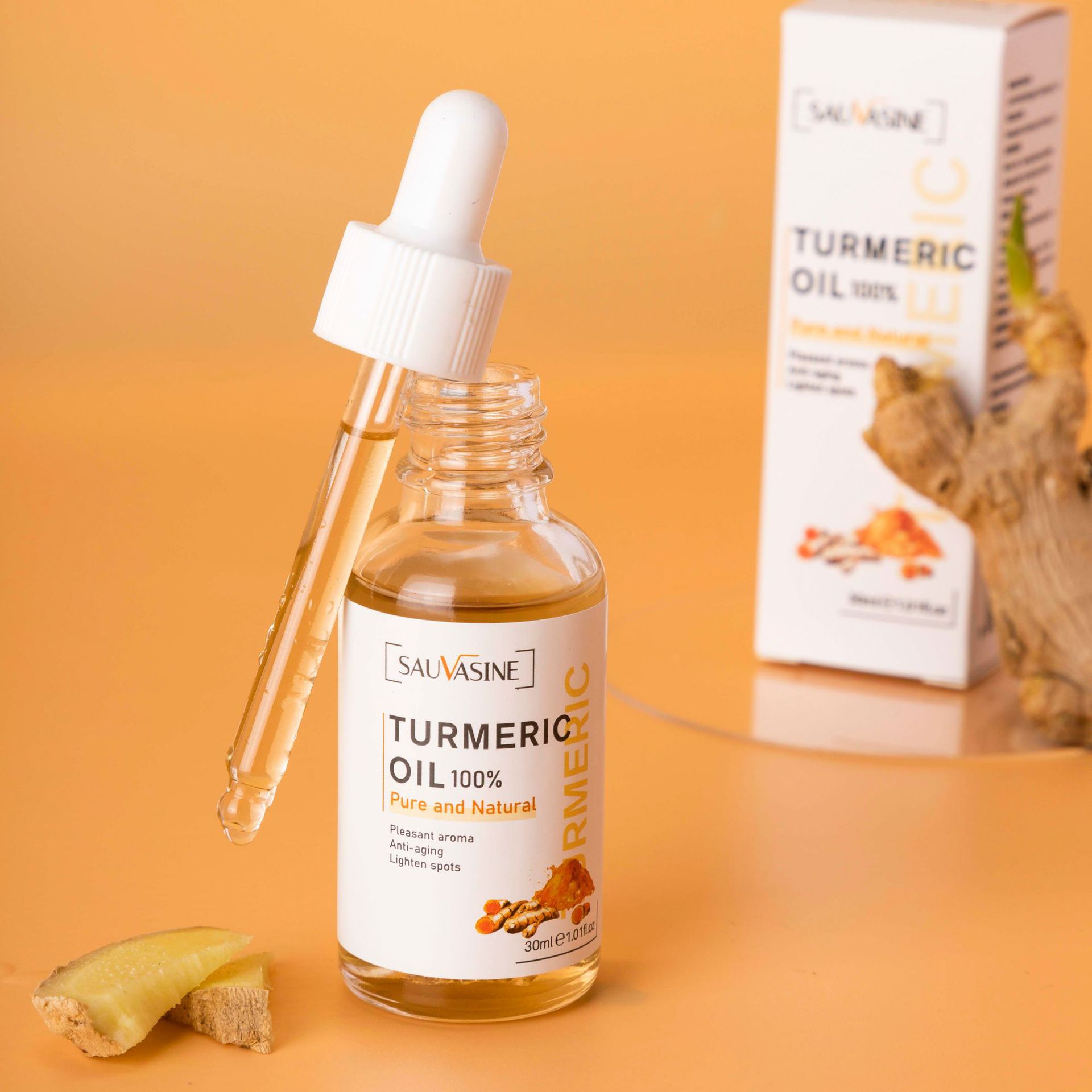 Turmeric Oil Face Essence Moisturizing Nourishing Anti Aging For Dry Skin Daily Skincare Treatment 30ml