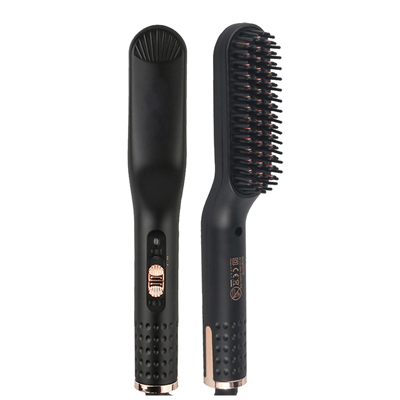 Portable Electric Beard Heated Styling Tool Hot Small Hair Straightener Brush Long And Short Quick Style Beard Comb For Men