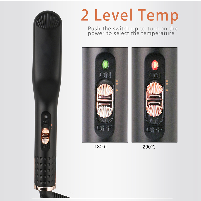 Portable Electric Beard Heated Styling Tool Hot Small Hair Straightener Brush Long And Short Quick Style Beard Comb For Men