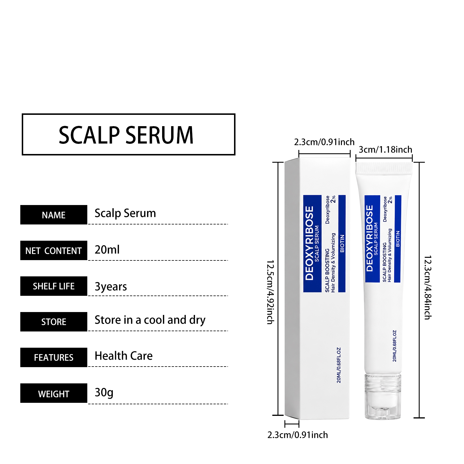 Scalp Essence Liquid Mild Fluffy Nourish Smooth Fresh Texture Easy Apply Convenient Roller Repair Hair Strands