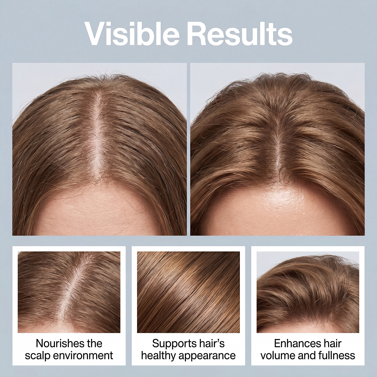 Scalp Essence Liquid Mild Fluffy Nourish Smooth Fresh Texture Easy Apply Convenient Roller Repair Hair Strands