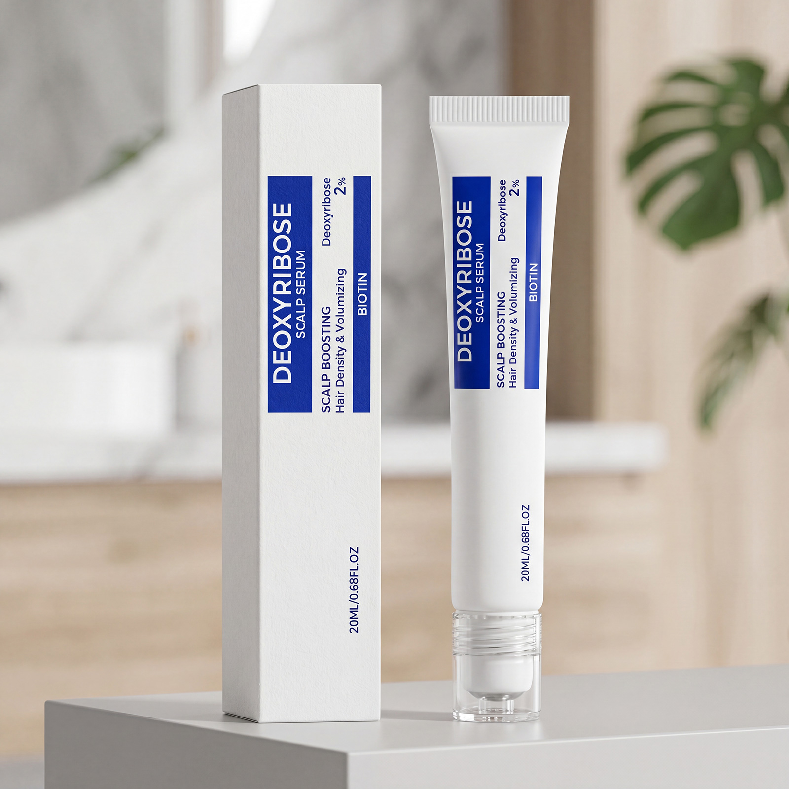 Scalp Essence Liquid Mild Fluffy Nourish Smooth Fresh Texture Easy Apply Convenient Roller Repair Hair Strands