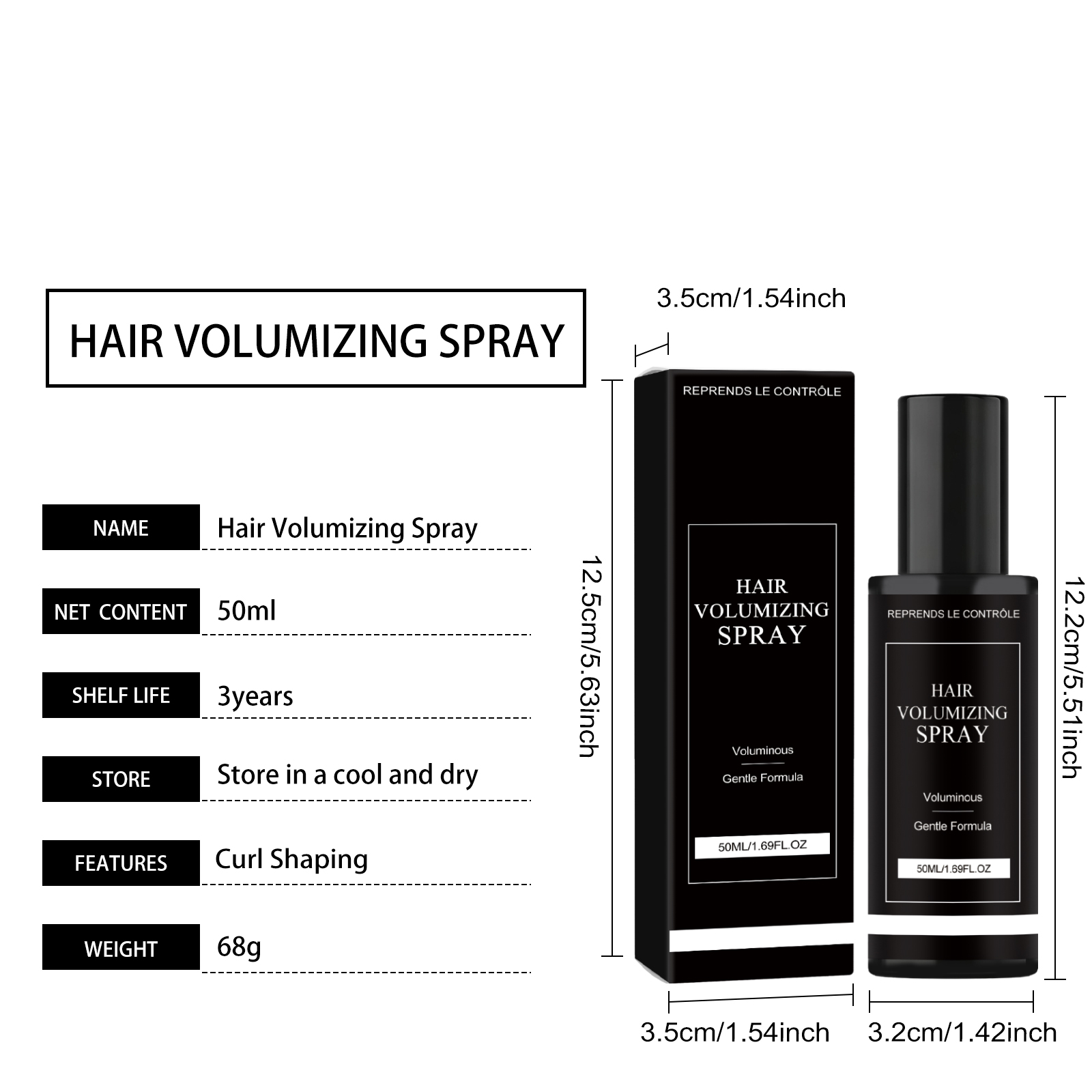 Plumping Hair Cream Mild Gentle Care Hydrating Moisturizing Nourishing Soft Daily Hair Fiber Care