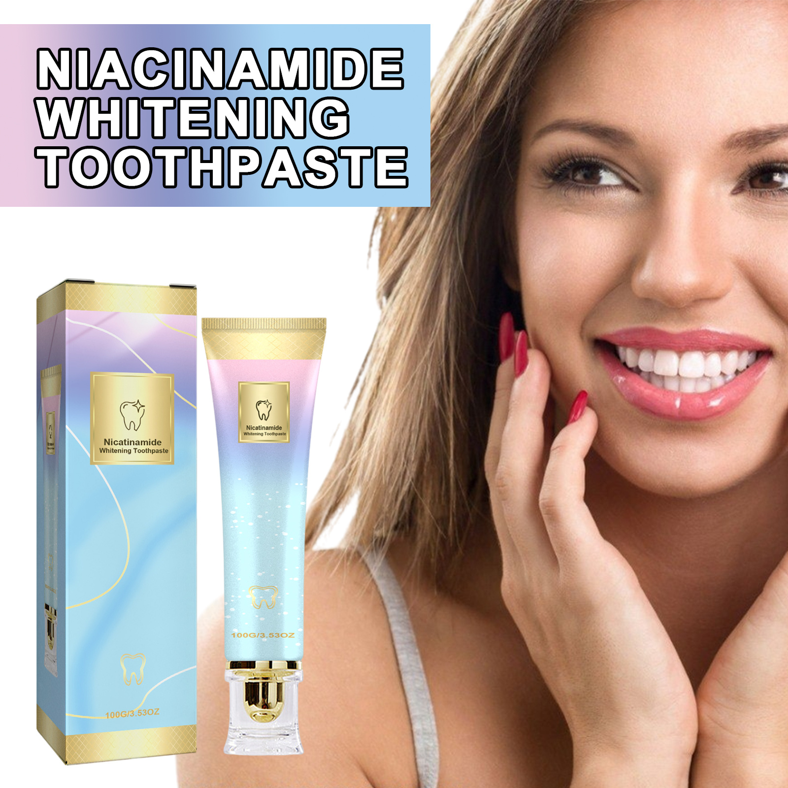 Whitening Toothpaste Mild Cleansing Teeth Brightening Gum Protection Fresh Breath Remove Stains Yellow Tartar Gentle Care Oral Beautify