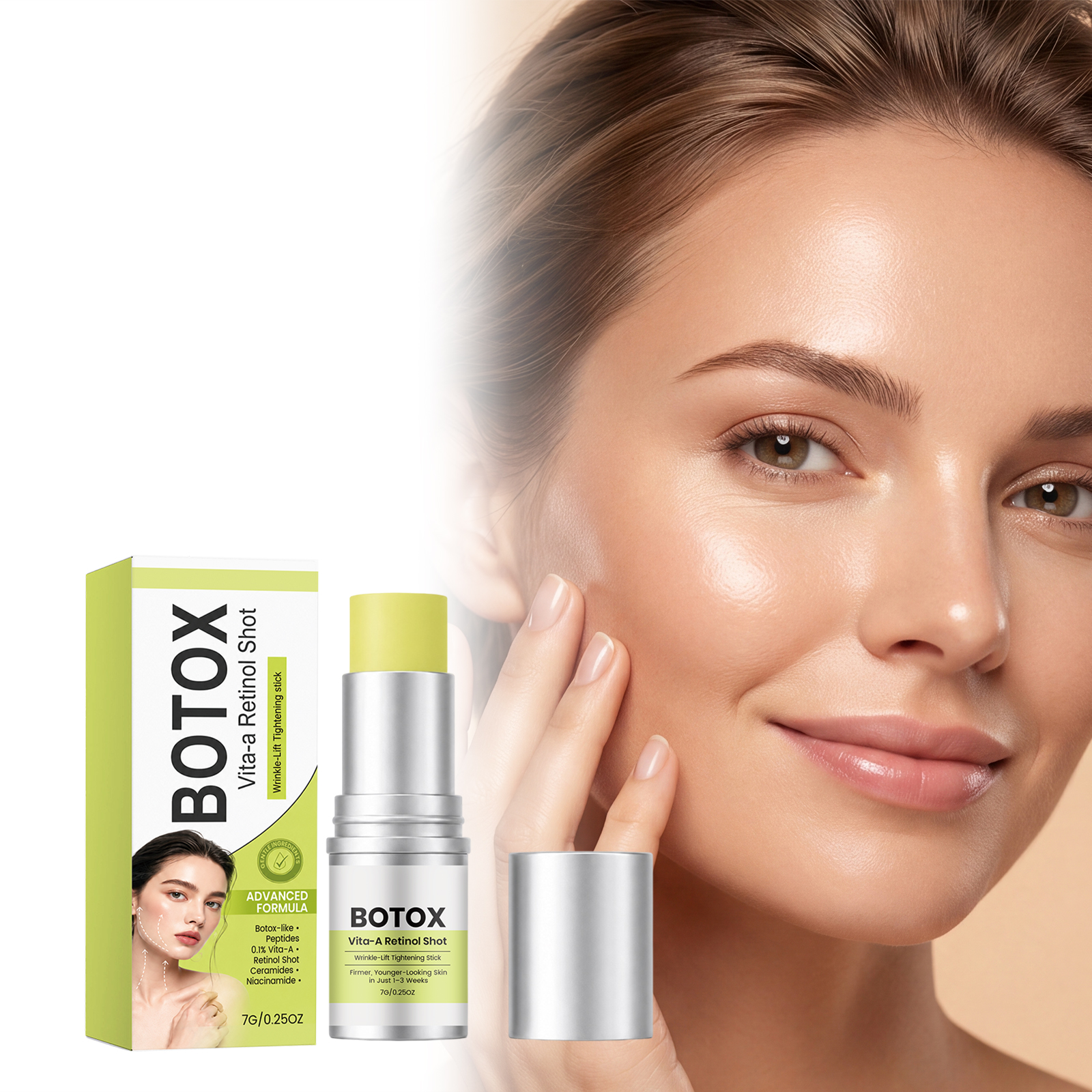 Retinol Moisturizing Stick Hydrating Nourishing Brightening Glossy Hydrous Soft Convenient For Dry Facial Skin Care