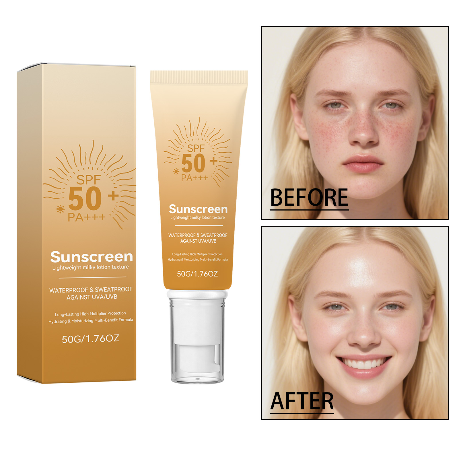 Moisturizing Protection Cream Lightweight Hydrating Refreshing NonSticky Body Skin Summer Outdoor Care Gentle Soft Smooth Fresh Daily Skin Barrier