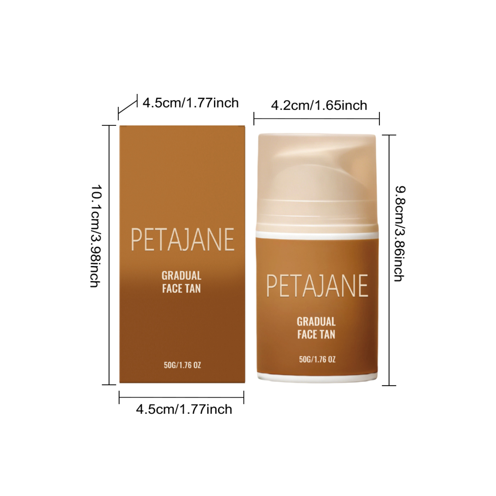 Facial Tanning Lotion Chocolate Bronze Skin Radiance Mild Clear Hydrating All Season Daily Face Care Cream