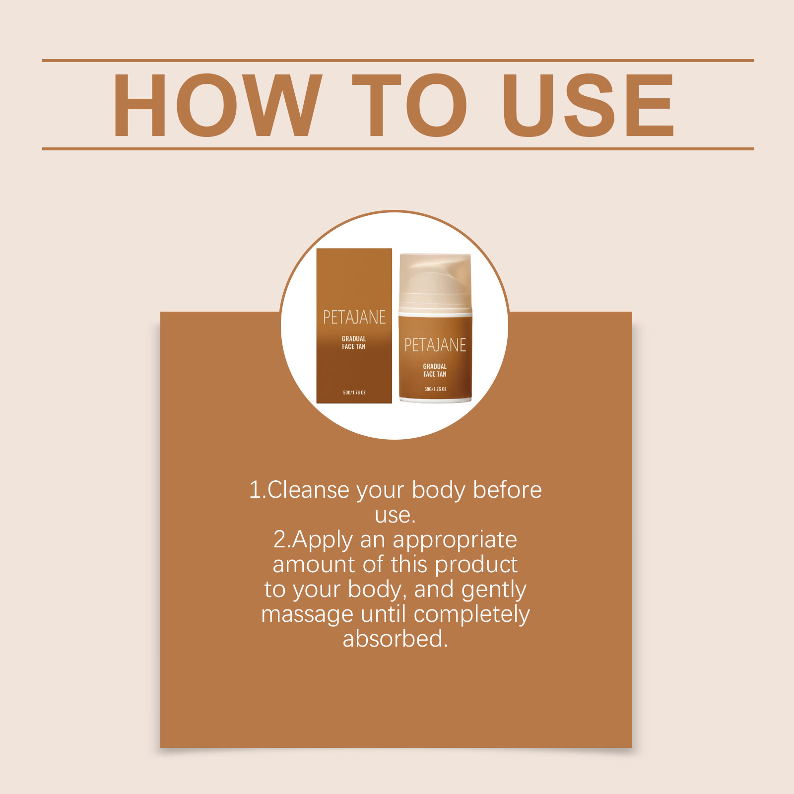 Facial Tanning Lotion Chocolate Bronze Skin Radiance Mild Clear Hydrating All Season Daily Face Care Cream
