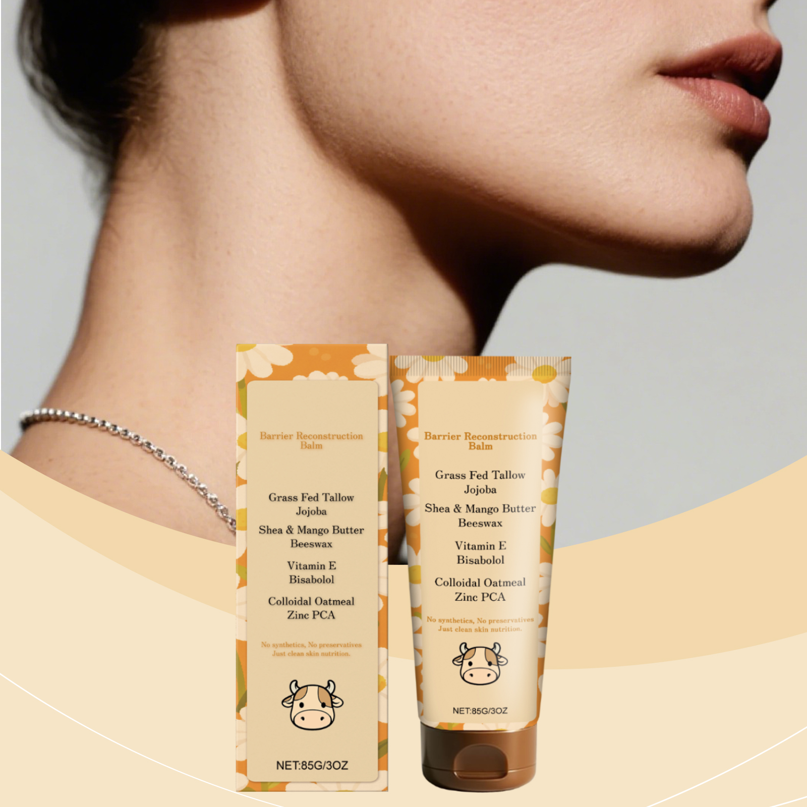 Tallow Skin Cream Fine Texture Hydrating Moisturizing Mild Care Nourish Body Skin Daily Emollient Skincare