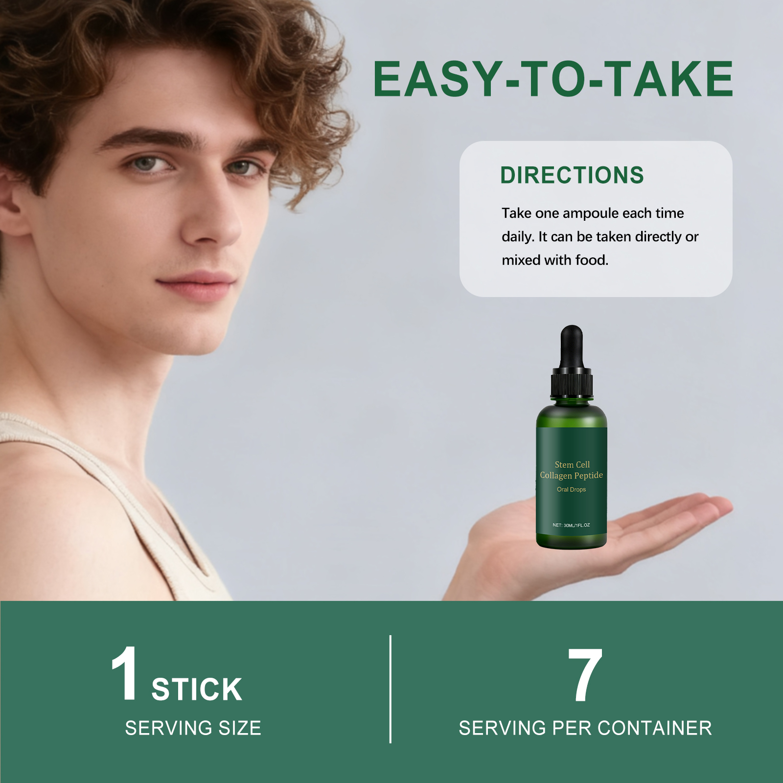 Collagen Peptide Oral Drop Daily Mild Care Body Light Boost Vitality Nutrition Supplement For Daily Physical Maintenance