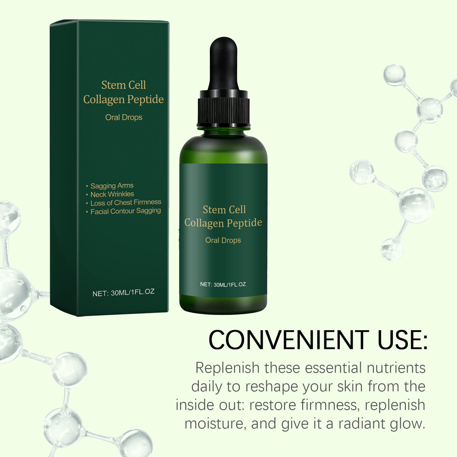 Collagen Peptide Oral Drop Daily Mild Care Body Light Boost Vitality Nutrition Supplement For Daily Physical Maintenance
