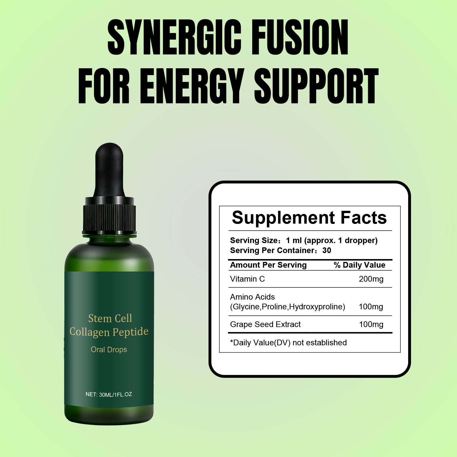 Collagen Peptide Oral Drop Daily Mild Care Body Light Boost Vitality Nutrition Supplement For Daily Physical Maintenance