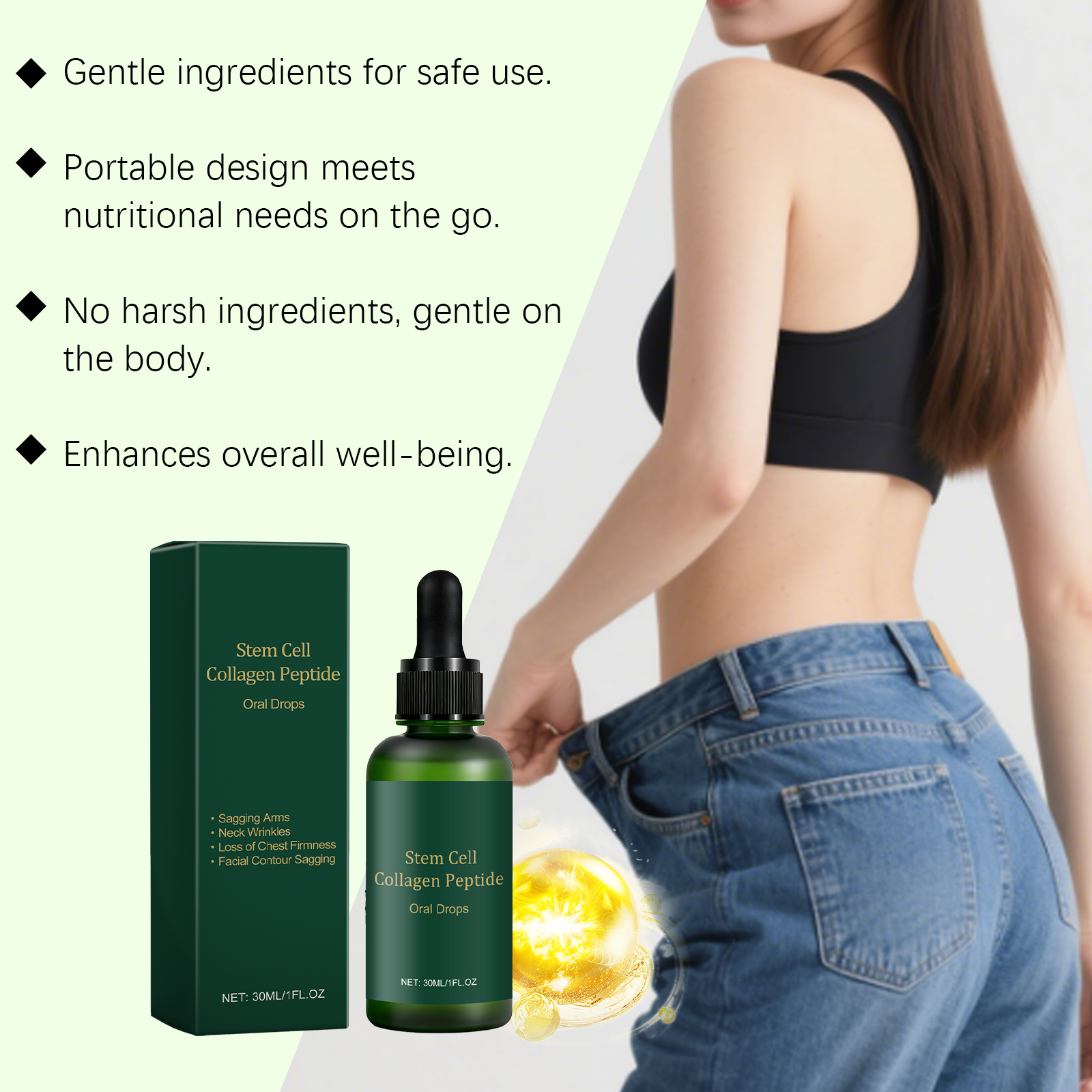 Collagen Peptide Oral Drop Daily Mild Care Body Light Boost Vitality Nutrition Supplement For Daily Physical Maintenance