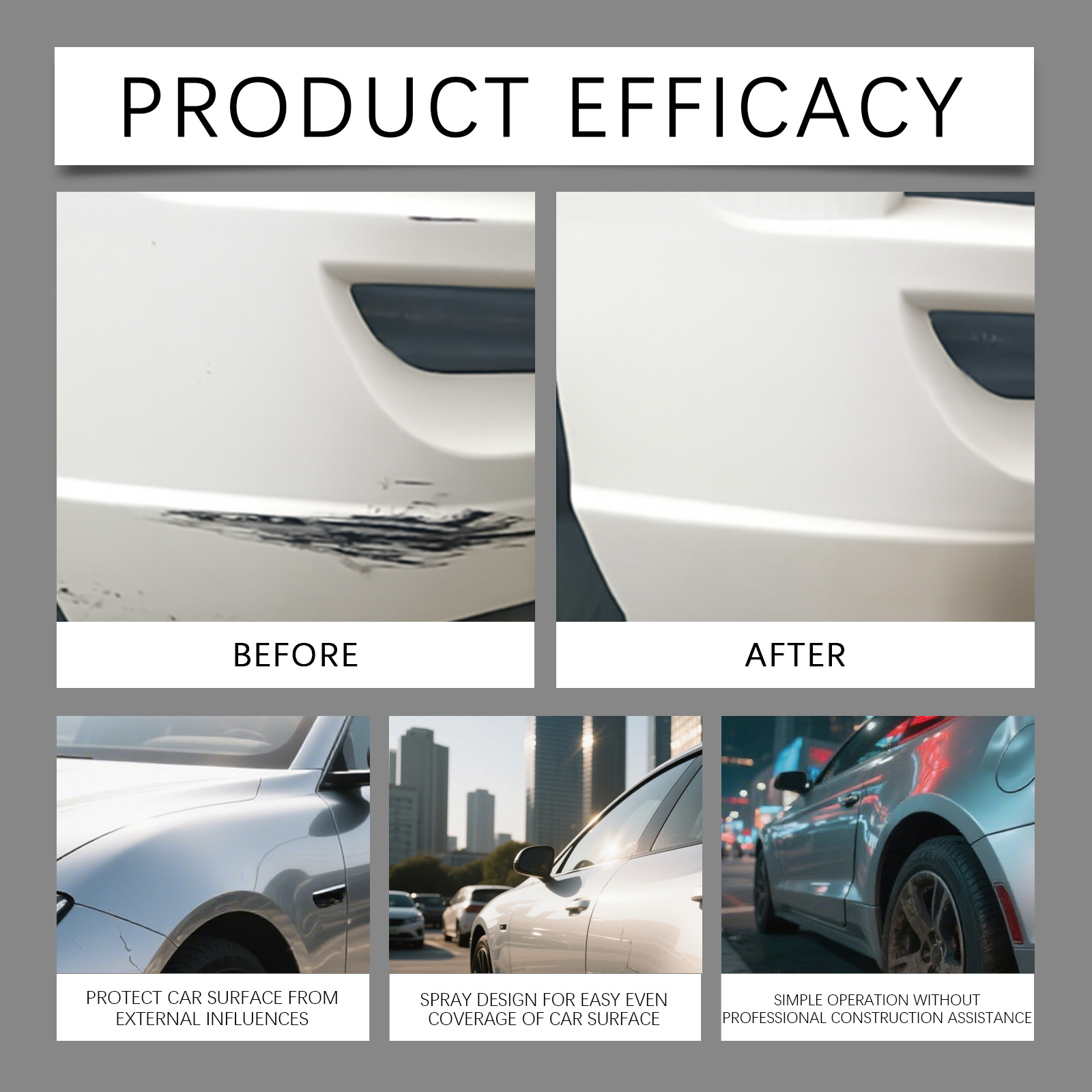 Car Surface Coating Spray Kit Suitable For Wet Dry Vehicle Ceramic Partial Bright Care Remove Spray Water Stain Residue