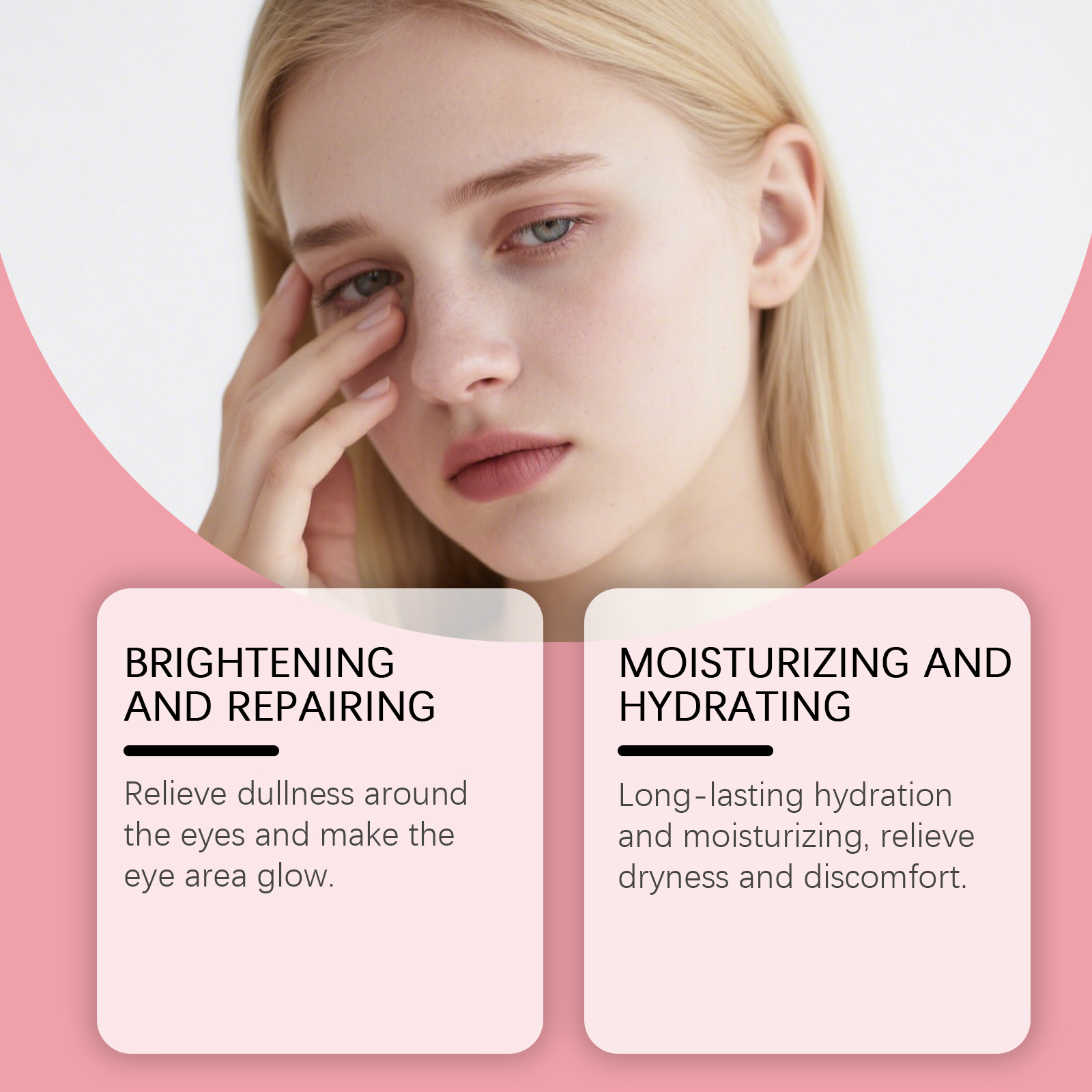 Eye Cream Mild Care Moisturize Soft Elastic Hydrate Light Non Sticky For Skin Around Eyes Smear Care
