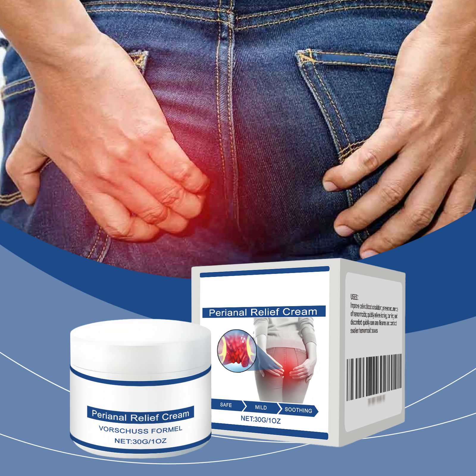 Anal Care Ointment Mild Formula Moisturizing Protect Tender Smooth Comfort Daily Apply Relieve Perianal Skin Discomfort