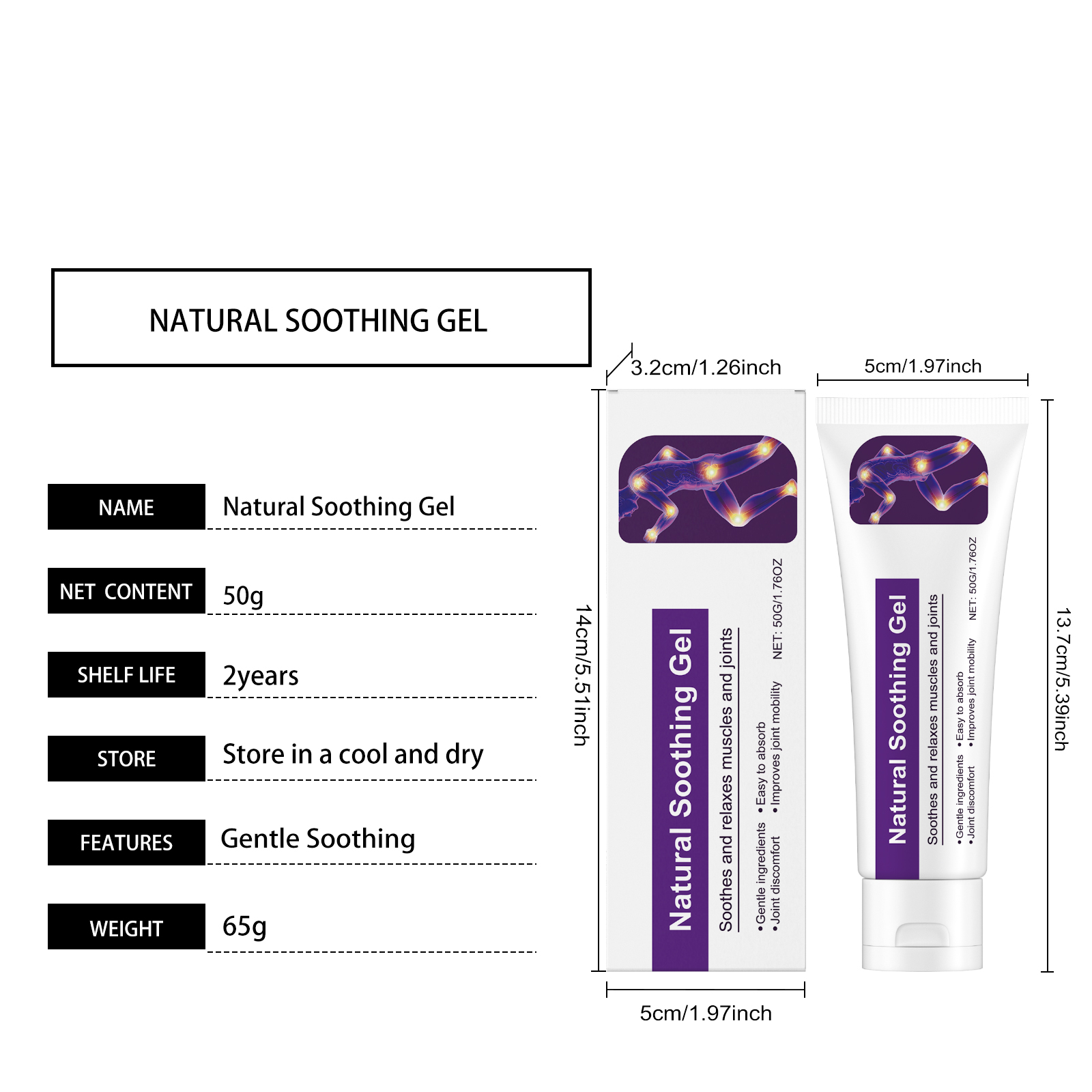Body Care Gel Daily Mild Comfort External Protect Rub For Body Hands Feet Shoulder Neck Joint Massage