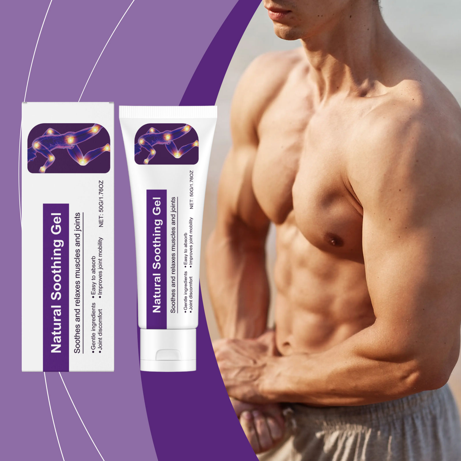 Body Care Gel Daily Mild Comfort External Protect Rub For Body Hands Feet Shoulder Neck Joint Massage