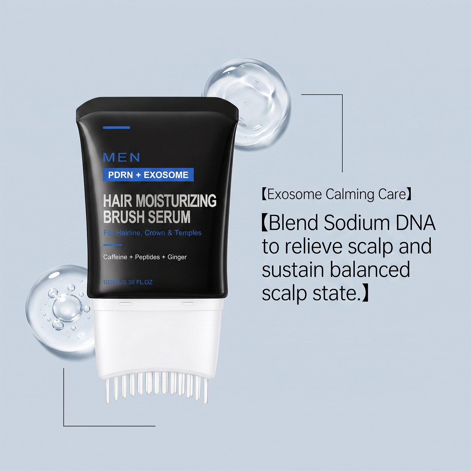 Men Scalp Care Essence Mild Protect Fresh Non Greasy Balance Oil Water Gloss Hair Full Scalp