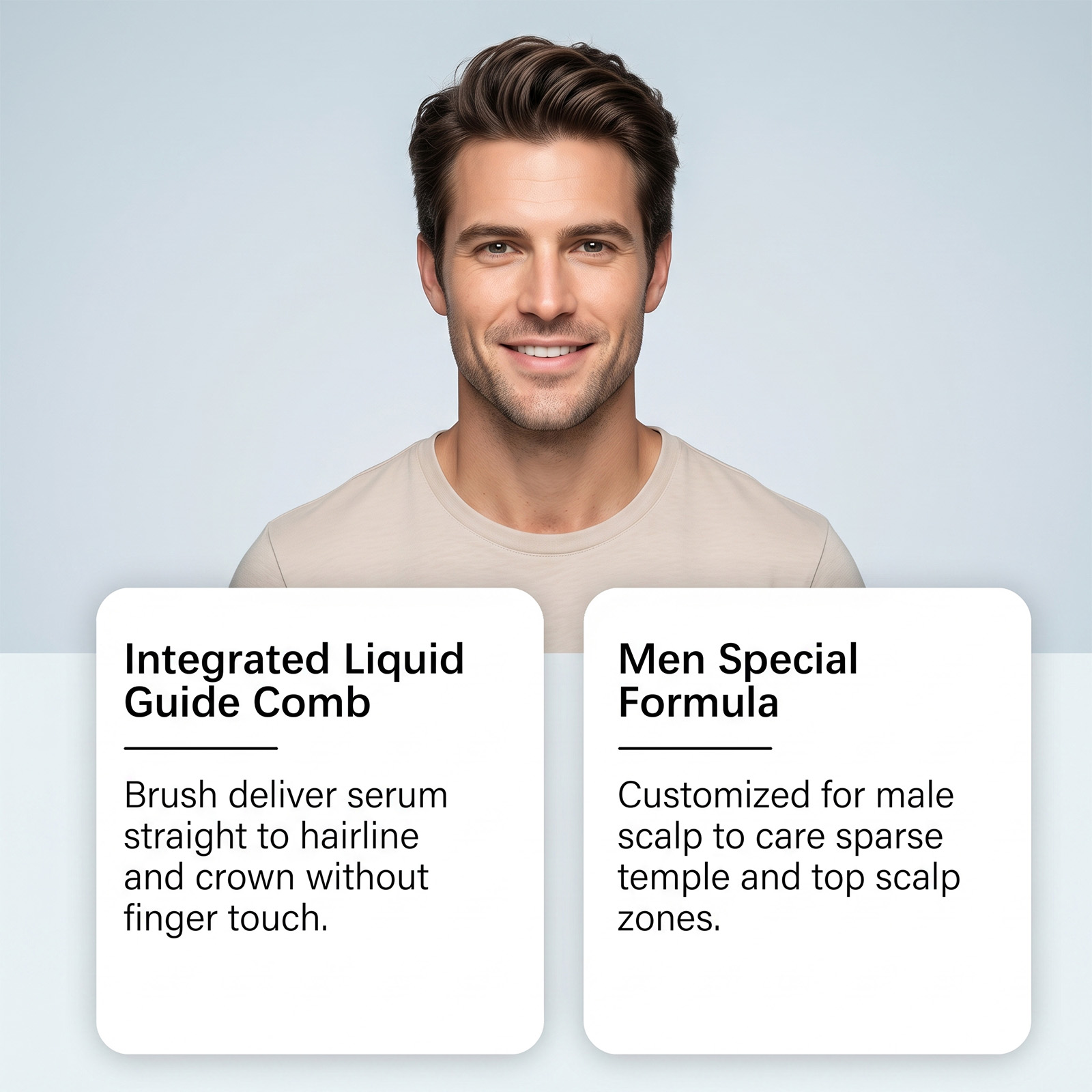 Men Scalp Care Essence Mild Protect Fresh Non Greasy Balance Oil Water Gloss Hair Full Scalp