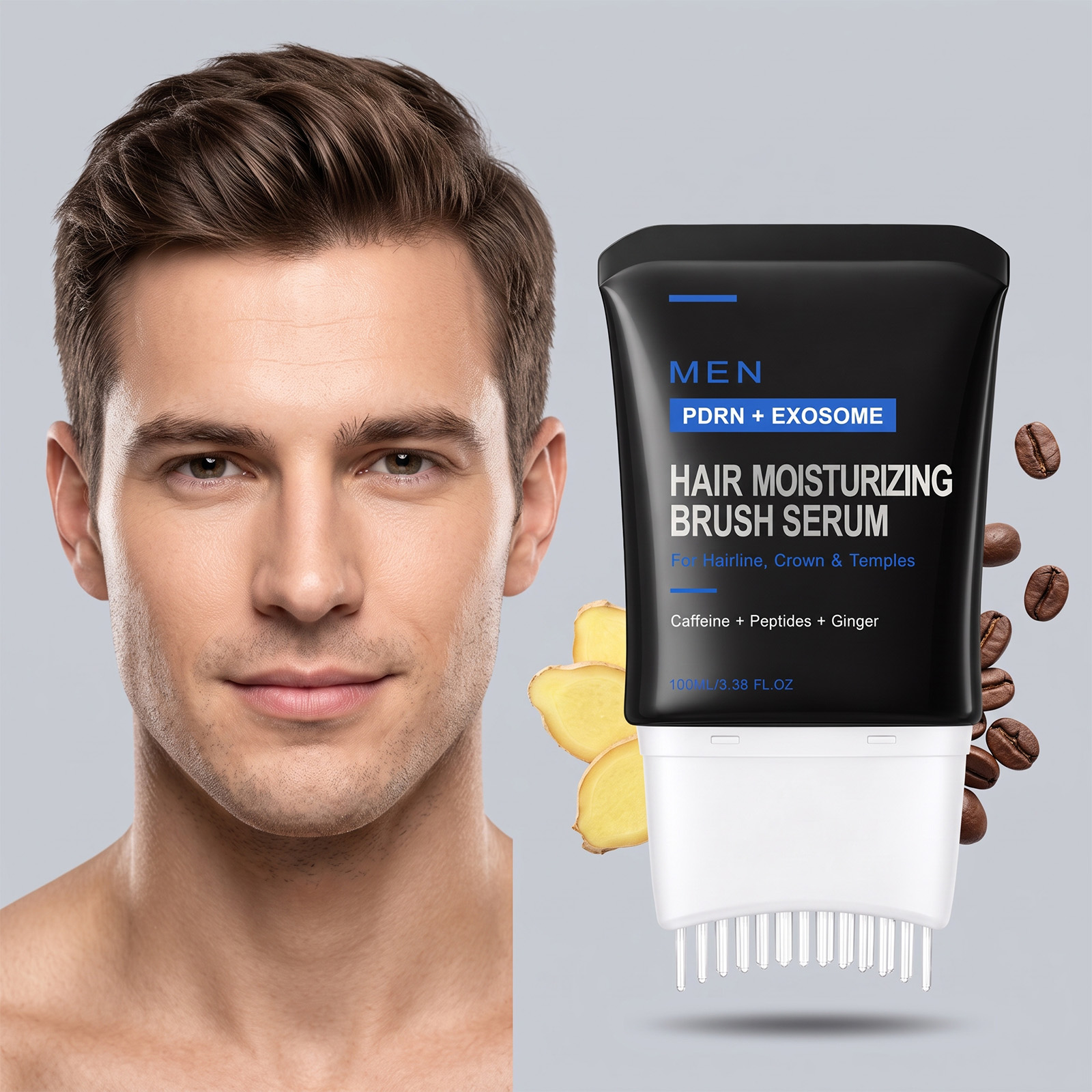 Men Scalp Care Essence Mild Protect Fresh Non Greasy Balance Oil Water Gloss Hair Full Scalp