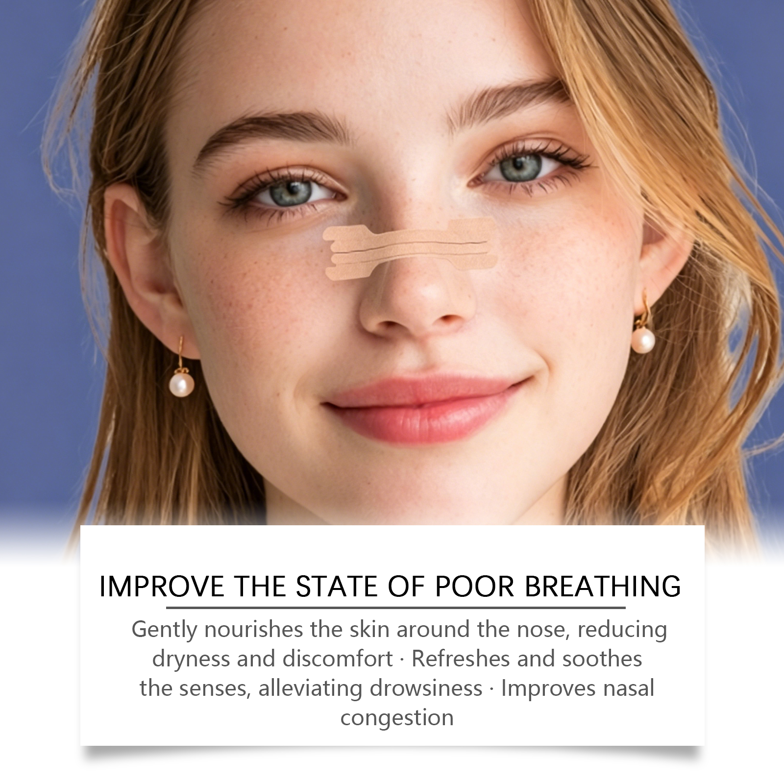 Comfort Breath Nose Patch Mild Natural Fit Skin Clean Fresh Nasal Daily Care