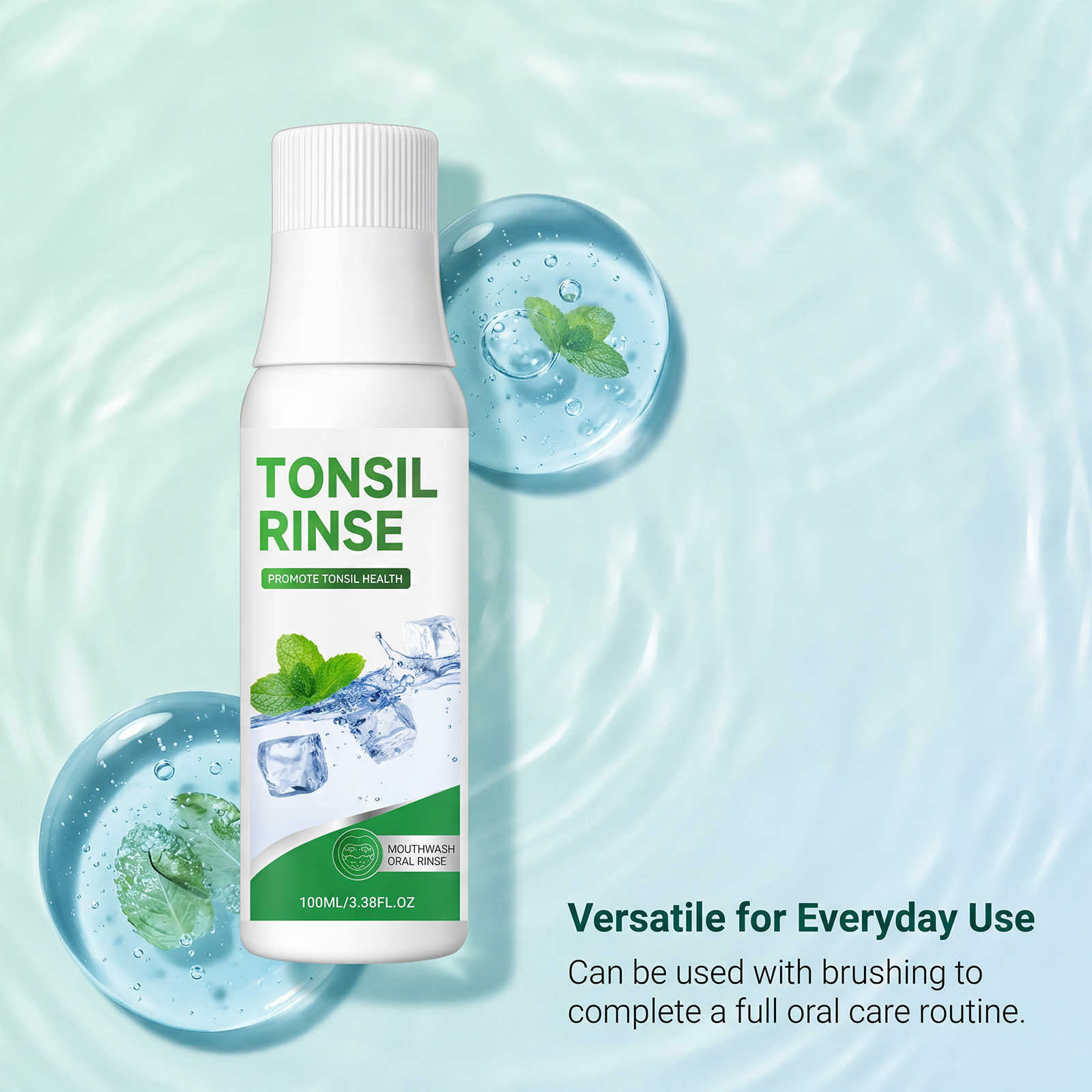 Mint Fresh Mouthwash Contains Mint Ingredient Protect Oral Cavity Comfortably Freshen Breath Care