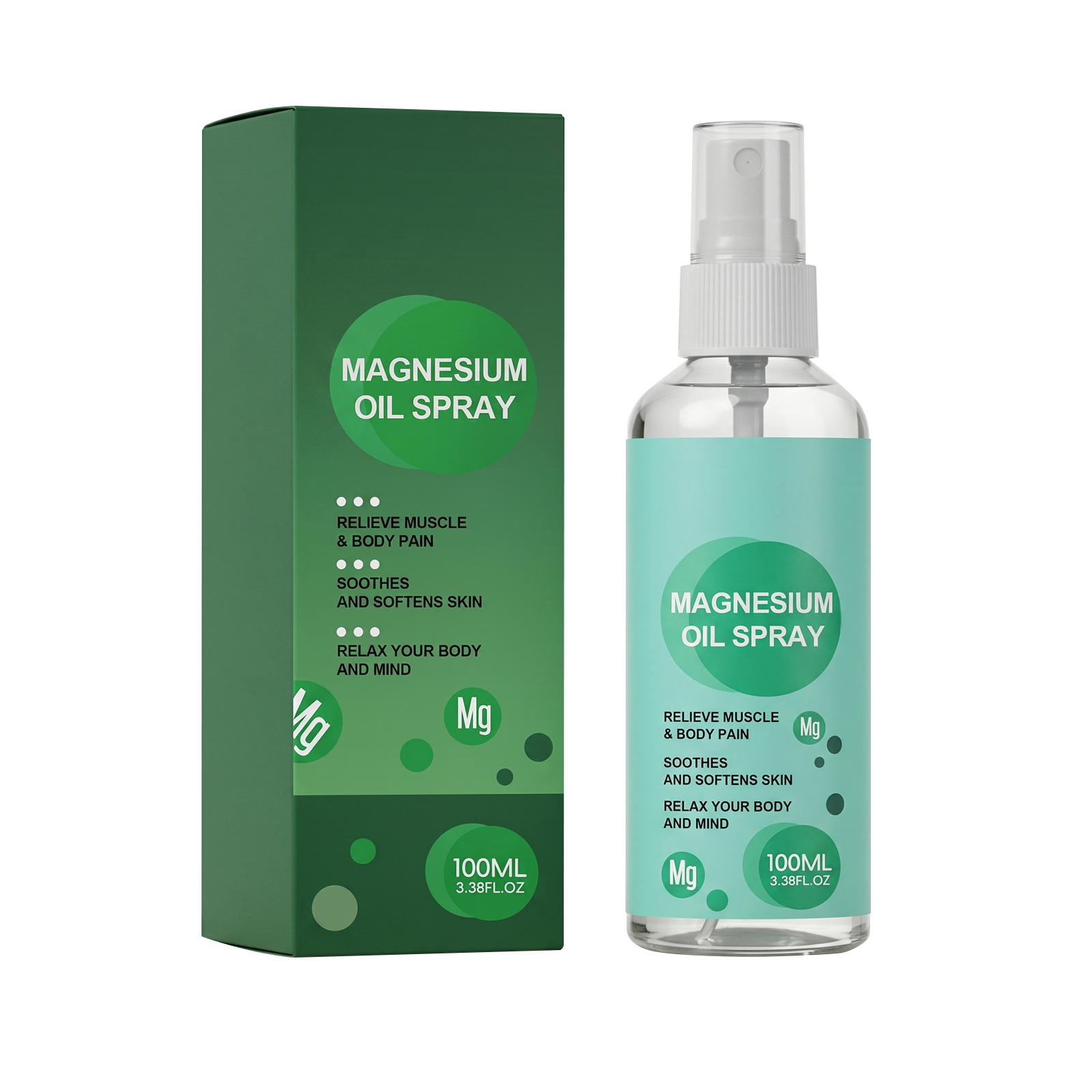 Magnesium Oil Care Spray Light Mist Fresh Hydrating Soothe Comfort Body Skin Mind Relax