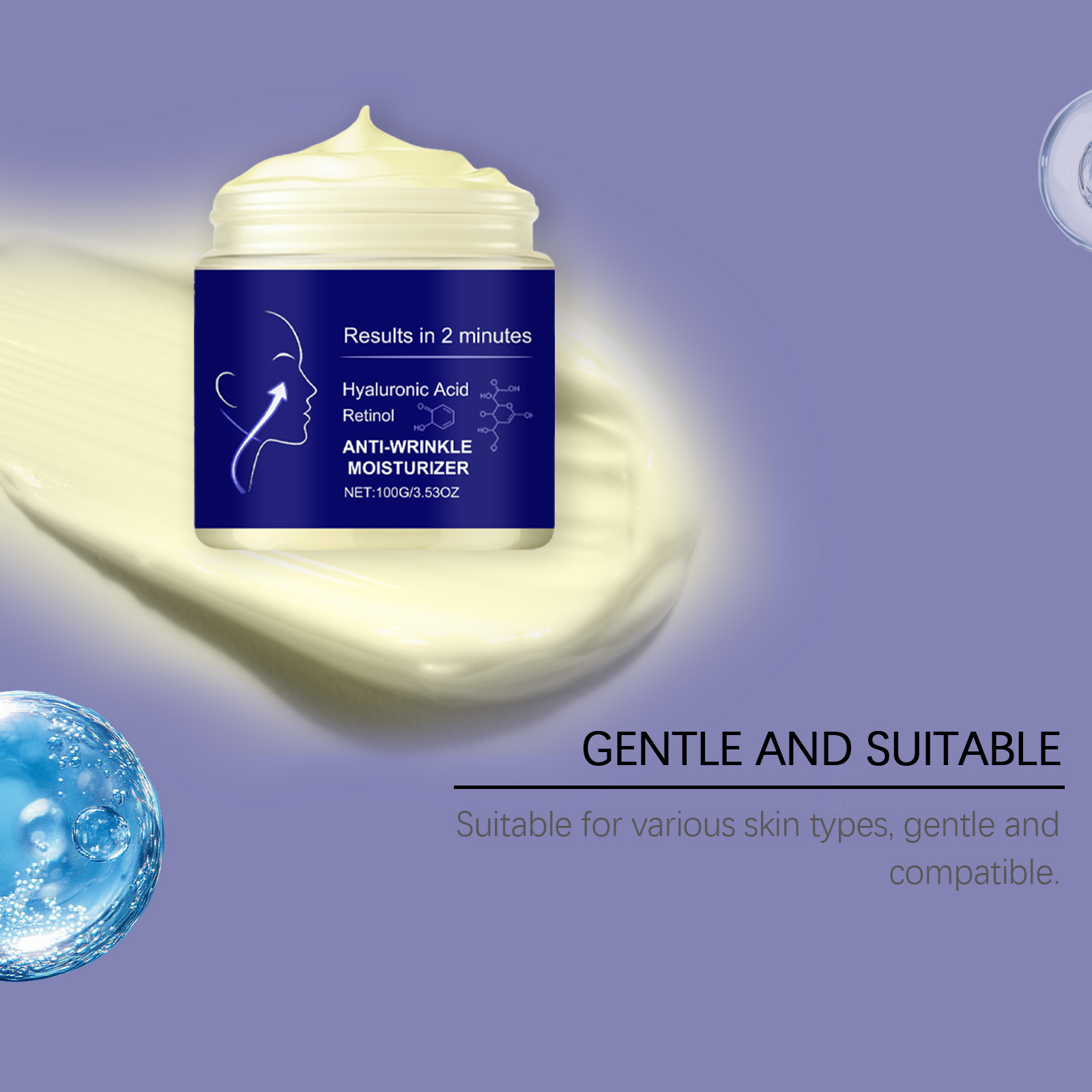 Moisturizing Cream Mild Nourishing Refreshing Delicate Smooth Comfort Hydrating Facial Skin Daily Care