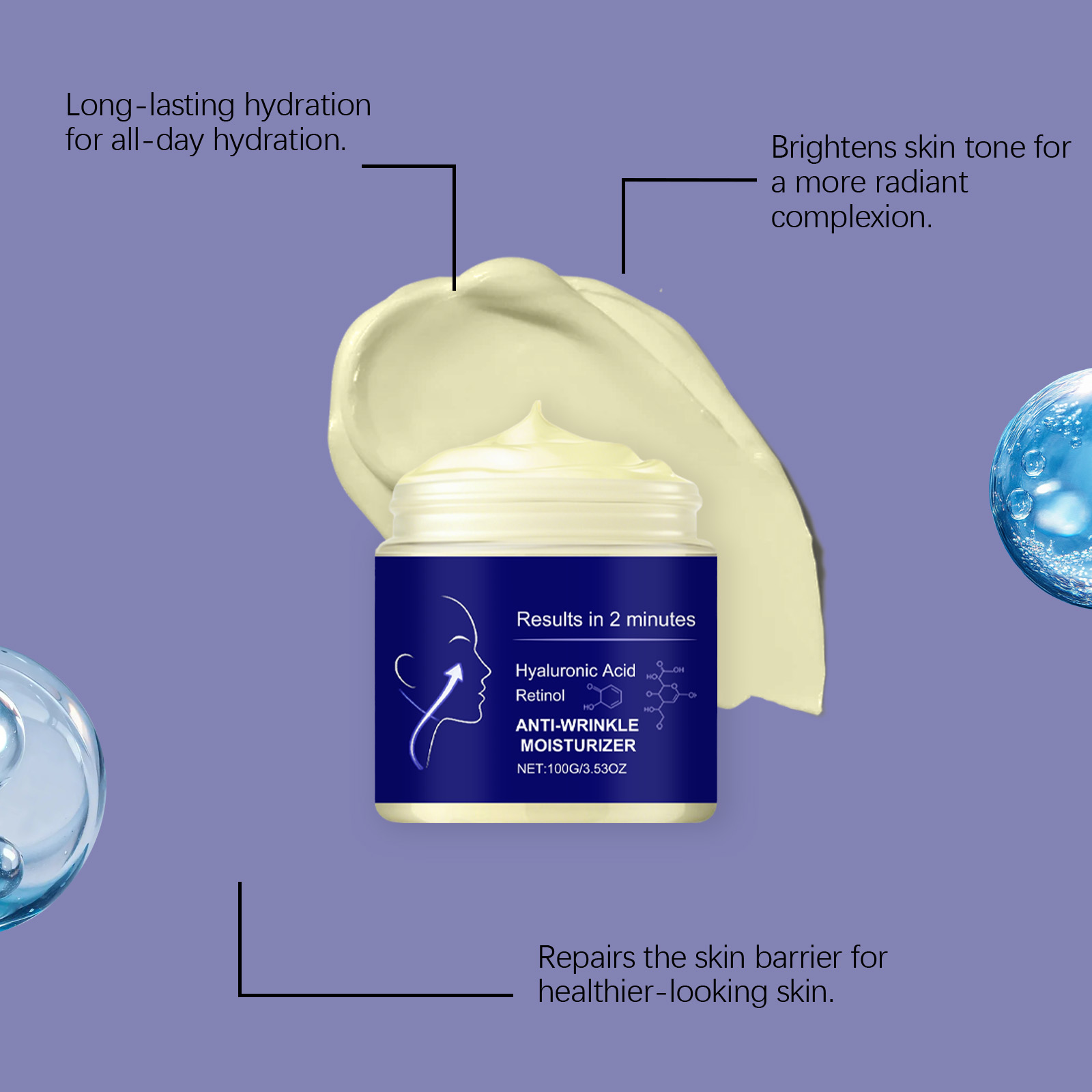 Moisturizing Cream Mild Nourishing Refreshing Delicate Smooth Comfort Hydrating Facial Skin Daily Care