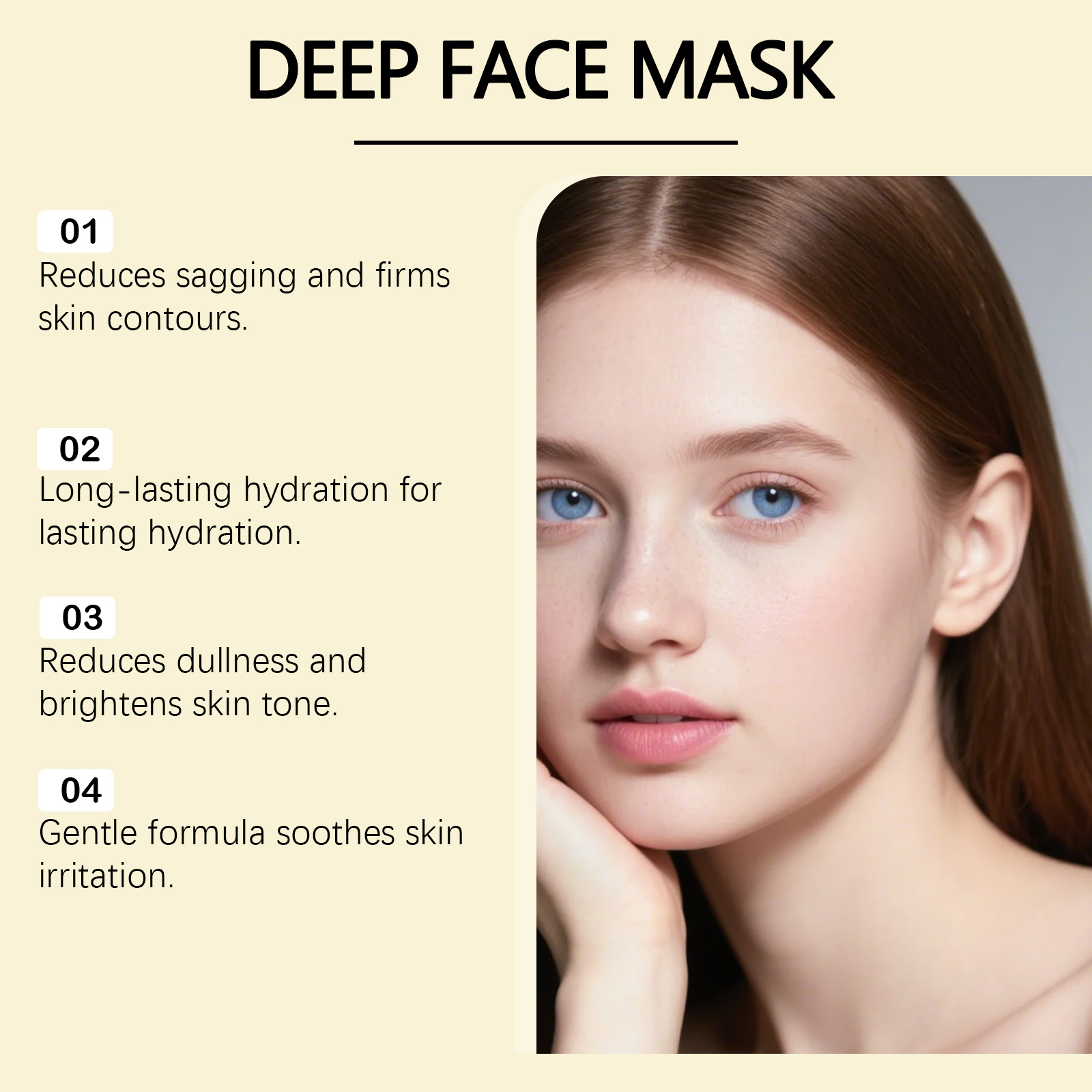 Collagen Facial Mask Boxed Brighten Skin Tone Glossy Delicate Soft Nourish Elastic Skin Hydrate Facial Mask