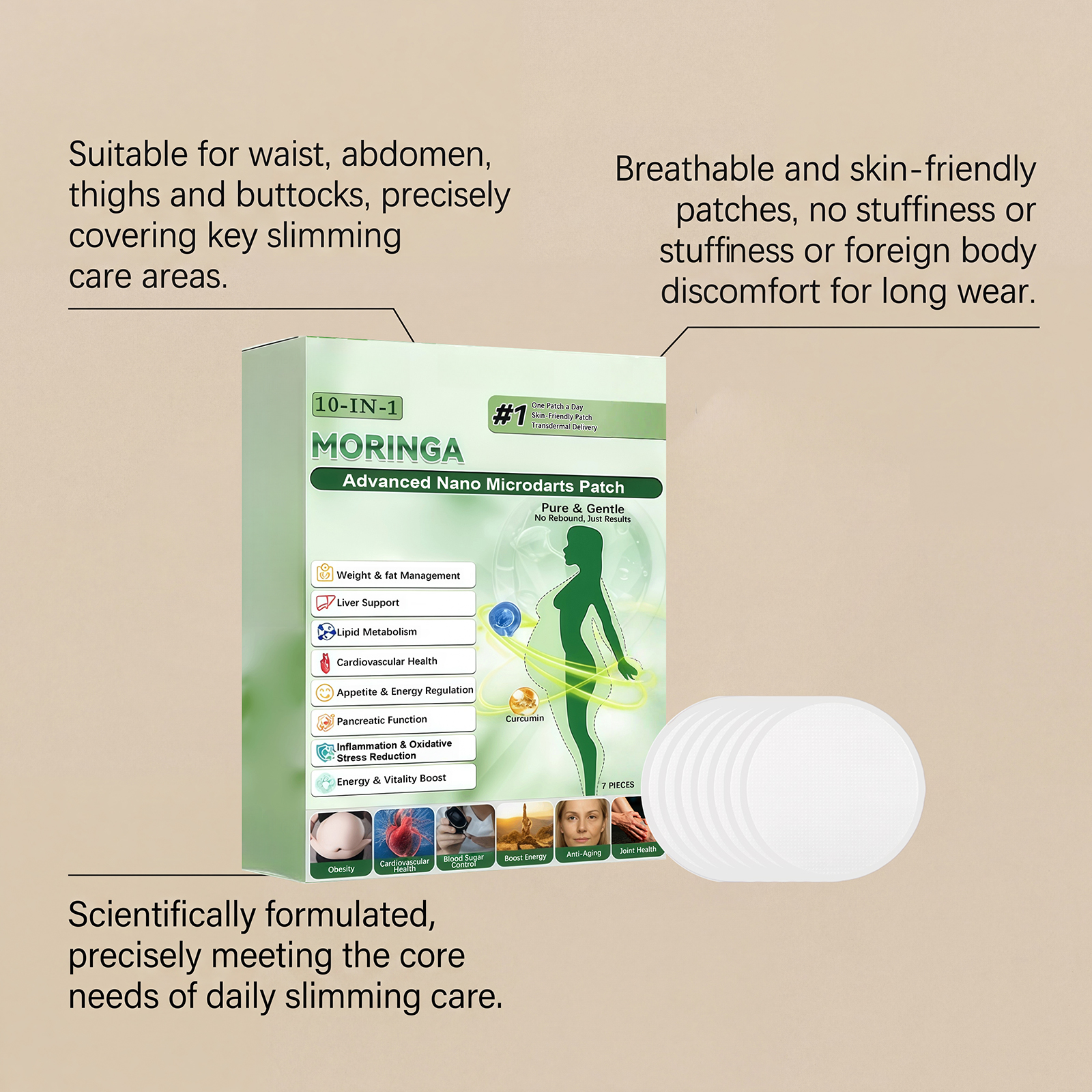 Body Care Patch Mild Moist Comfortable Protect Skin Portable Easy Use Daily Body Care