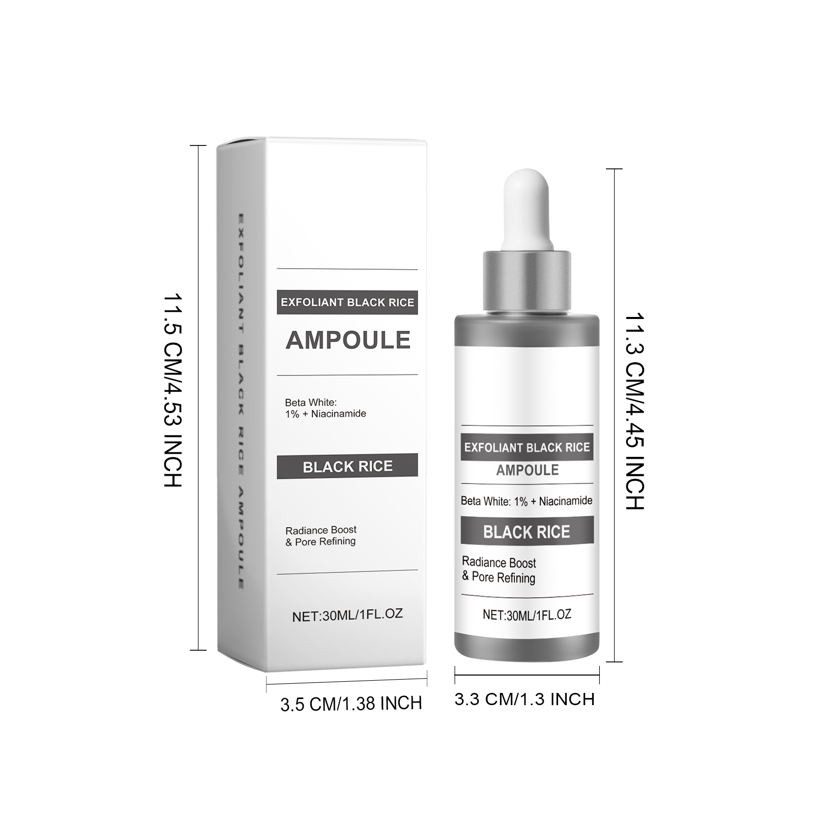 Black Rice Essence Liquid Mild Moisturizing Cleansing Exfoliating Nourishing Softening Refining Pores Facial Care