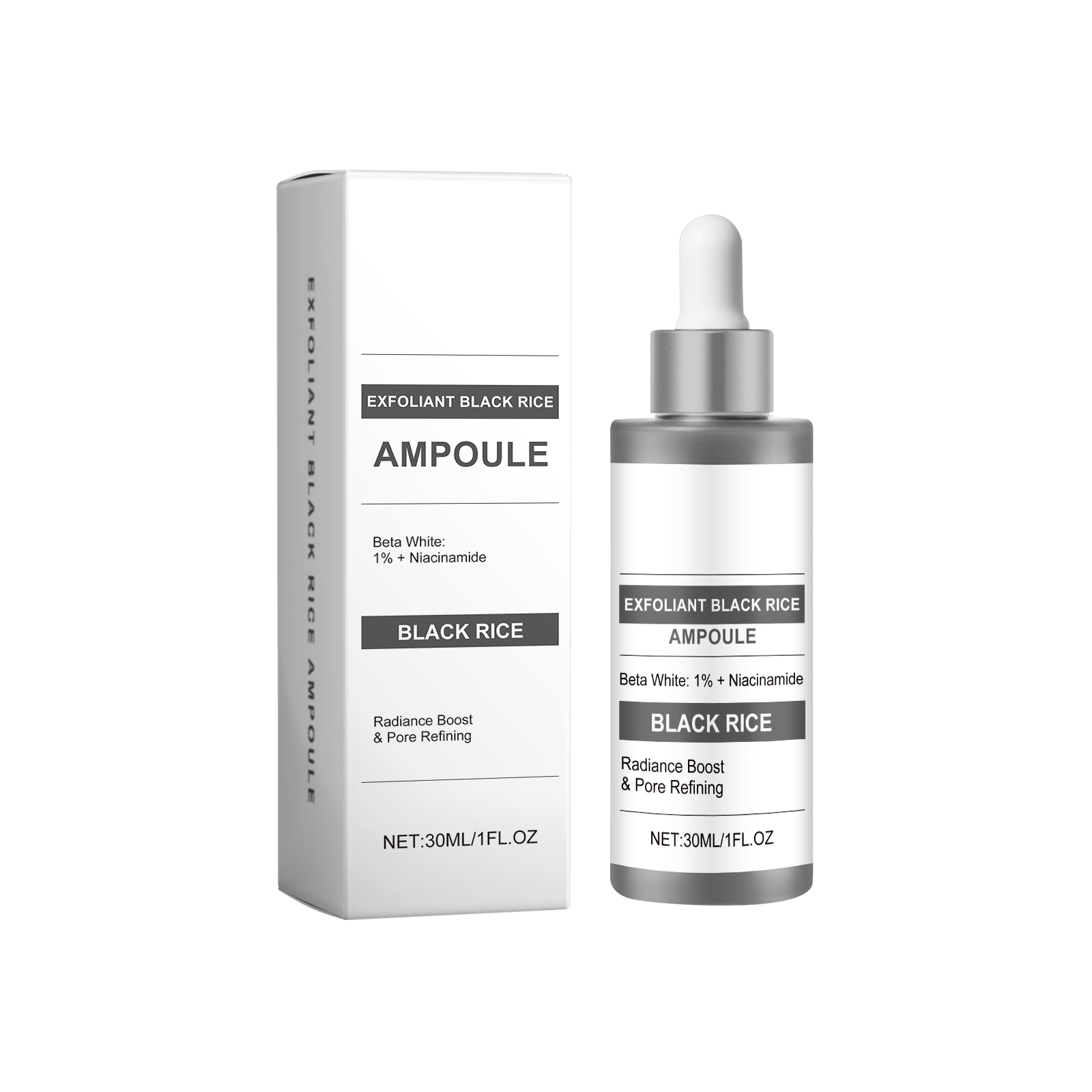 Black Rice Essence Liquid Mild Moisturizing Cleansing Exfoliating Nourishing Softening Refining Pores Facial Care