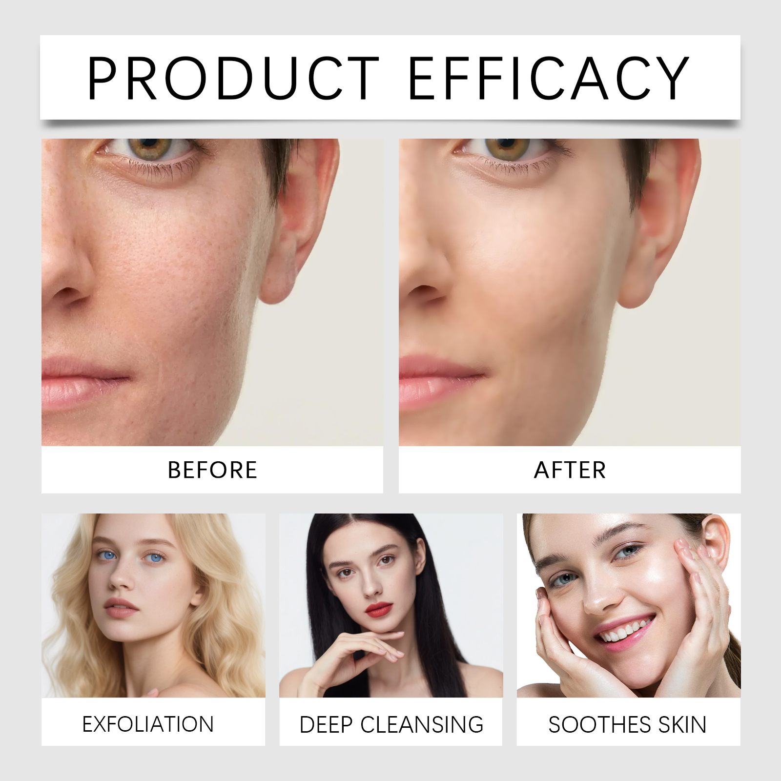 Black Rice Essence Liquid Mild Moisturizing Cleansing Exfoliating Nourishing Softening Refining Pores Facial Care