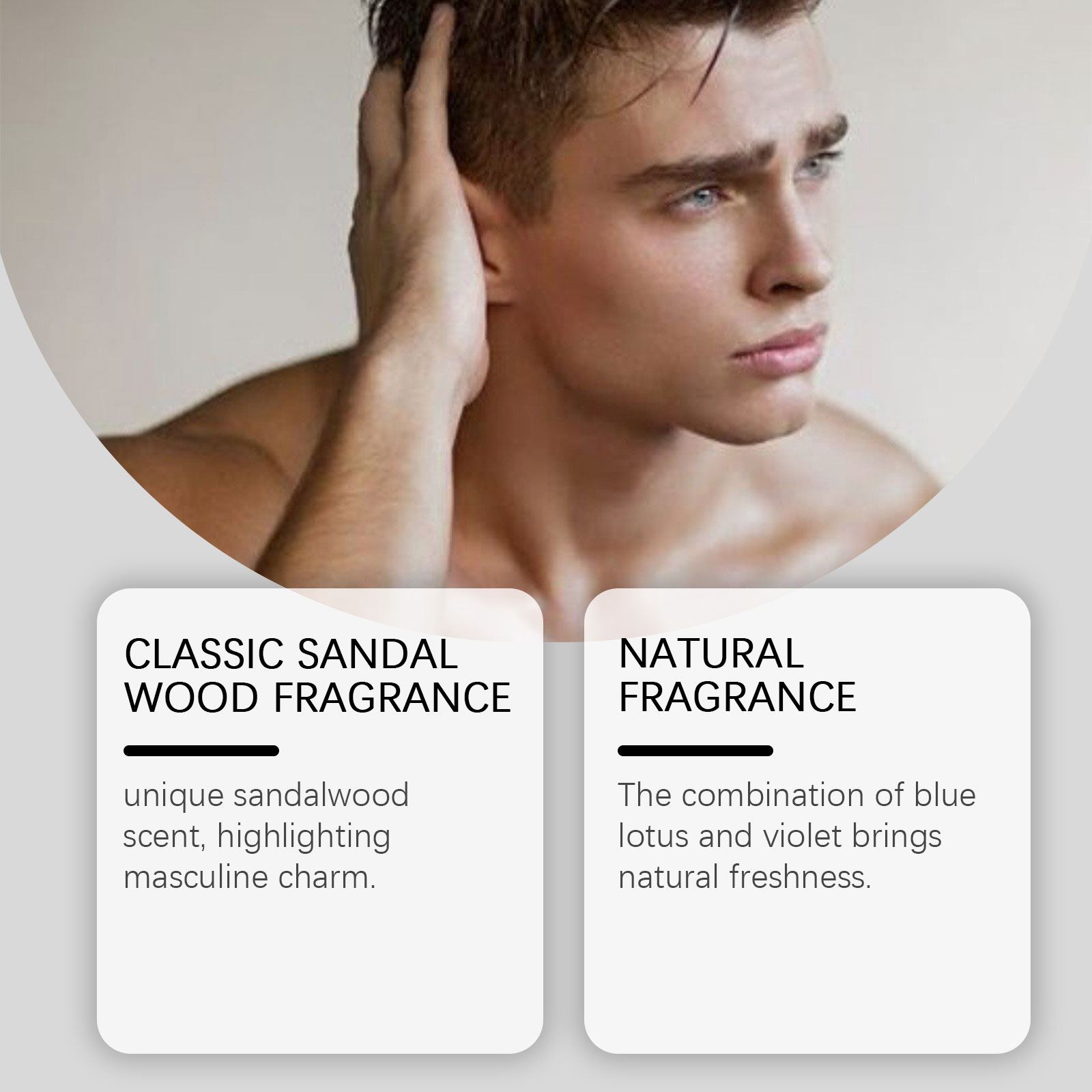 Charming Men Light Fragrance Radiate Charm Dating Scent Long Lasting Portable Sandalwood Perfume
