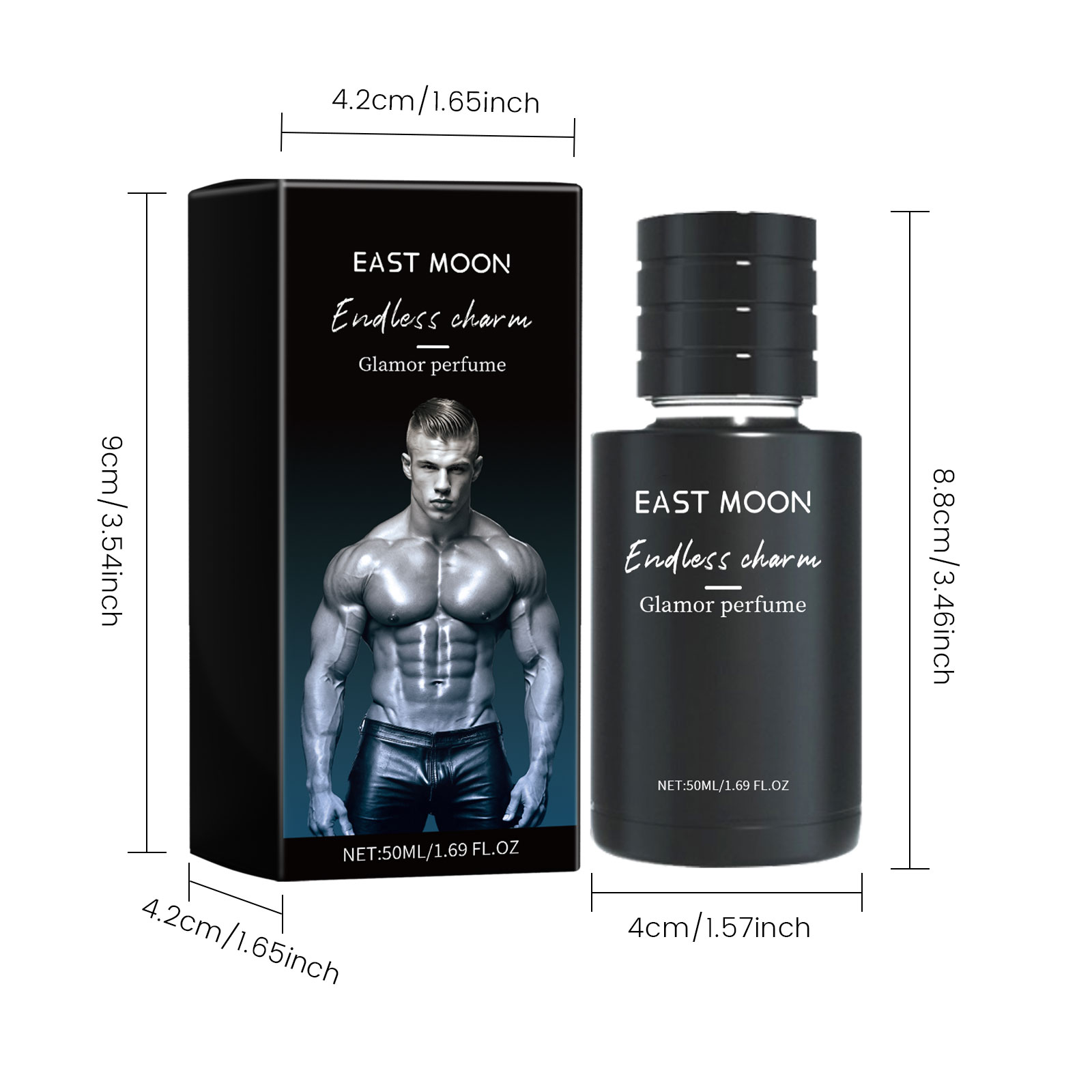 Charming Men Light Fragrance Radiate Charm Dating Scent Long Lasting Portable Sandalwood Perfume