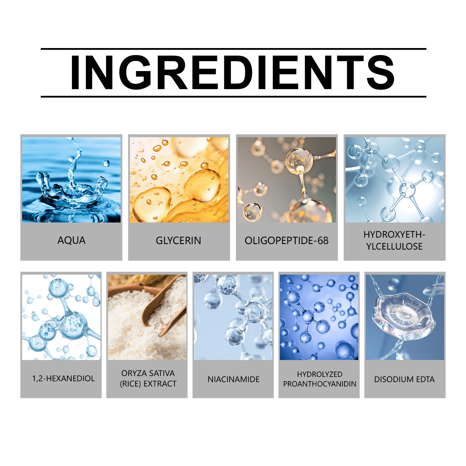 Exfoliating Black Rice Essence Moisturizes Hydrates Facial Skin Moist Bright Smooth Delicate
