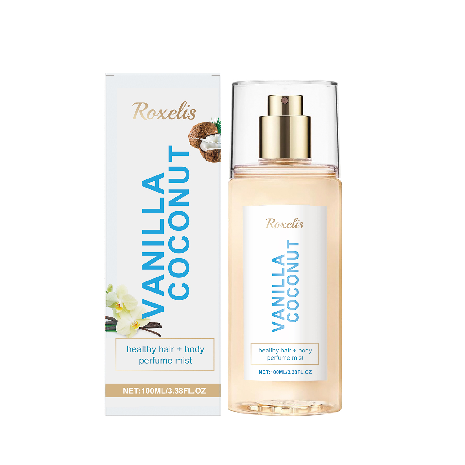 Vanilla Coconut Body Perfume Spray Long Lasting Fragrance Unique Charm Fresh Romantic Portable Perfume