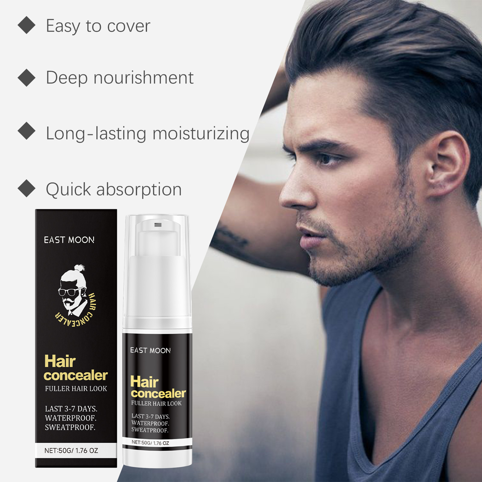 Hair Cover Cream Mild Moisturizing Nourishing Cover Hair Part Modify Fluffy Hair