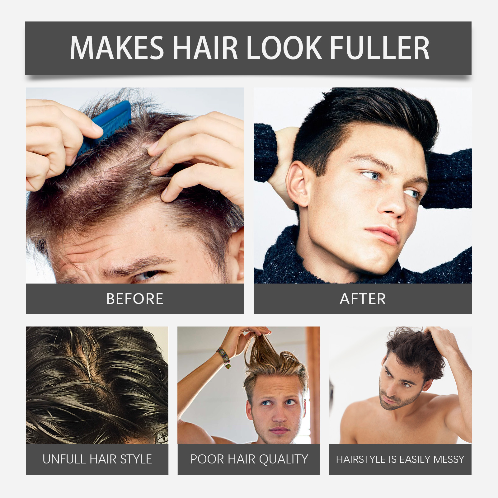 Hair Cover Cream Mild Moisturizing Nourishing Cover Hair Part Modify Fluffy Hair