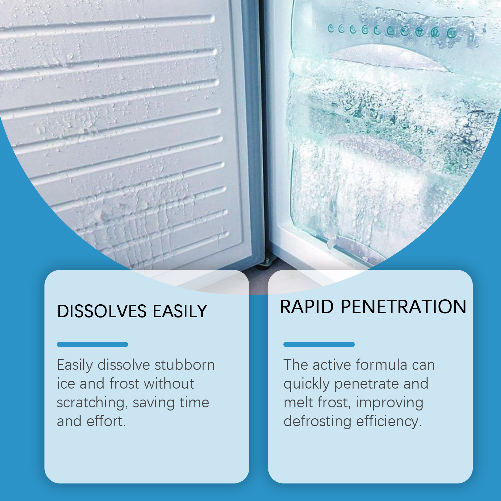 Freezer Defrost Spray Household Multi Purpose Cleaning For Refrigerator Freezer Ice Maker
